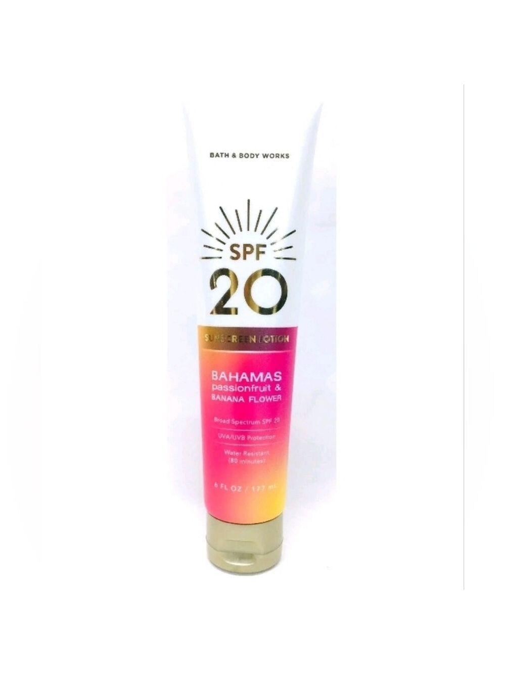 SUNSCREEN LOTION SPF20 BAHAMAS PASSIONFRUIT BROAD SPECTRUM BY BATH & BODY WORKS